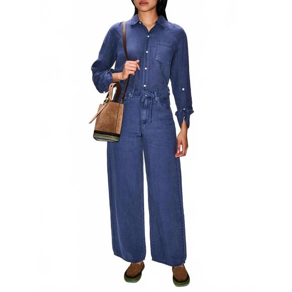 CITIZENS OF HUMANITY Tops - NEW CITIZENS OF HUMANITY kayla shrunken shirt in dark indigo stone